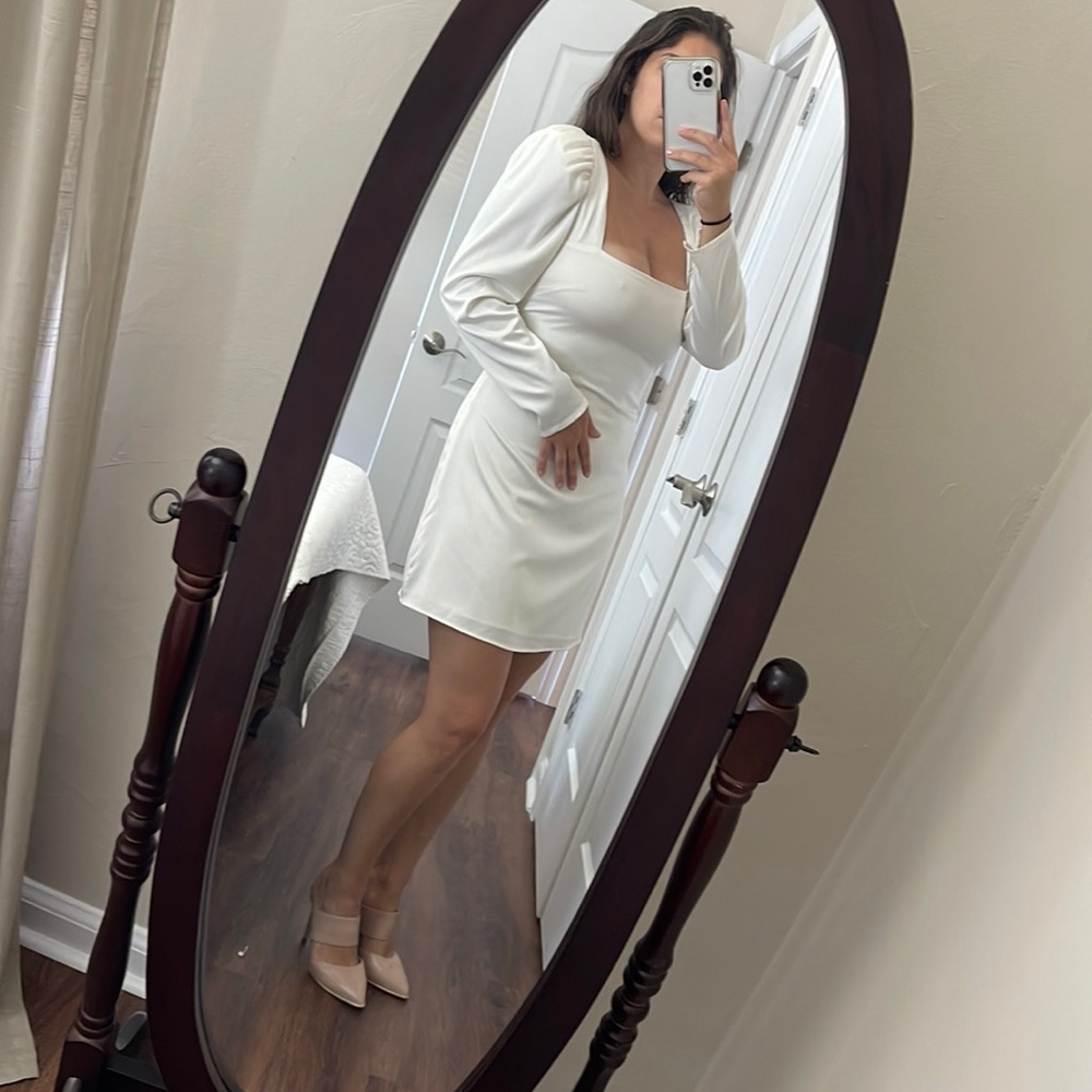 Danielle Bernstein Long Sleeve Satin Mini